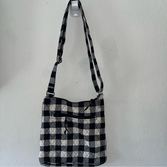 Vera Bradley Pearl Buffalo Check Hipster Quilted cotton with black nylon lining - Picture 3 of 7